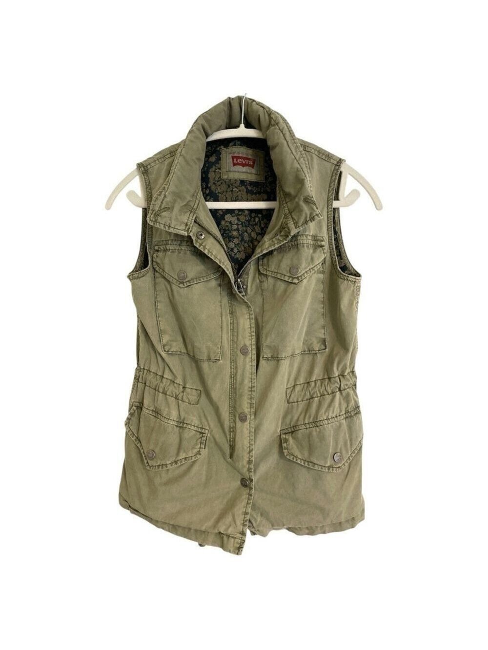 Levi’s Army Green Safari Vest Size XS